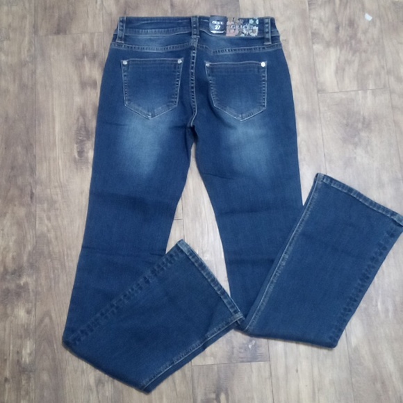 Grace in LA Women's Jeans 27 Bootcut Embellished Embroidered - Picture 4 of 11